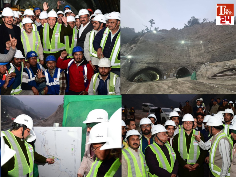 CM Dhami visit site inspection of construction works under Jamrani Dam Project