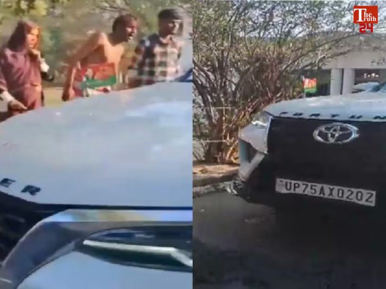 SP leader Fortuner controversy