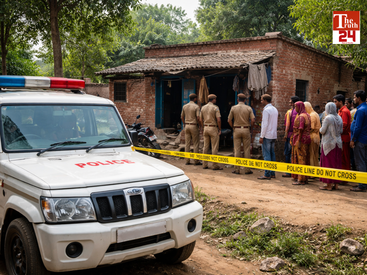 Gorakhpur husband kills wife with axe suspect affair son escapes khajni up