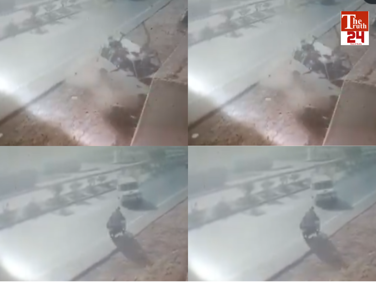 hathras four lane highway white scorpio changes route and ran over son and mother viral video