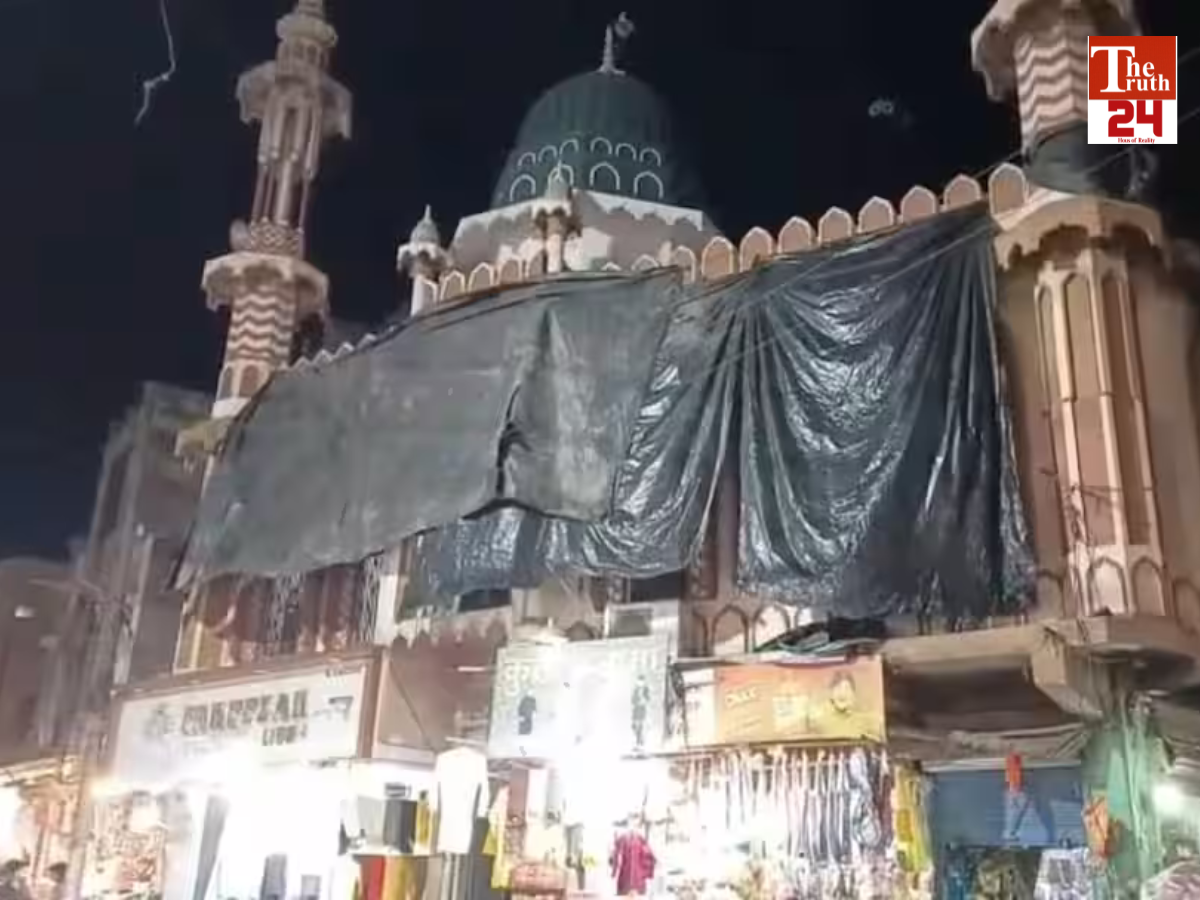 holi aligarh police high alert security arrangements masjid covered before festival