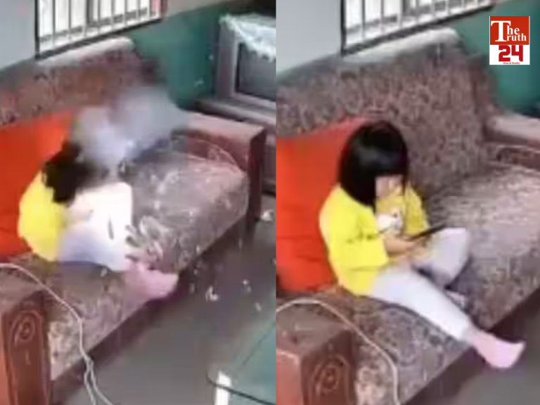 mobile phone explosion on child face viral video