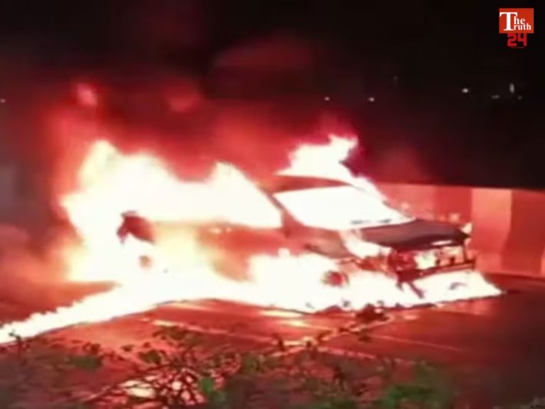 nagpur car fire