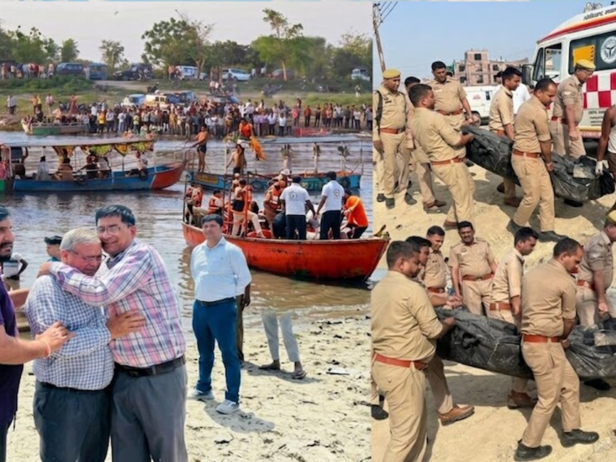 Mathura Boat Accident Update 13 dead ndrf sdrf search operation Rescue of missing people continues