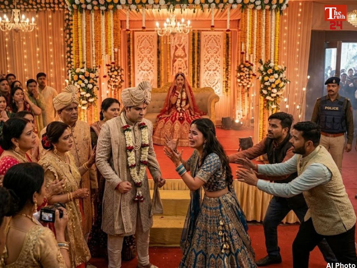 groom girlfriend drama