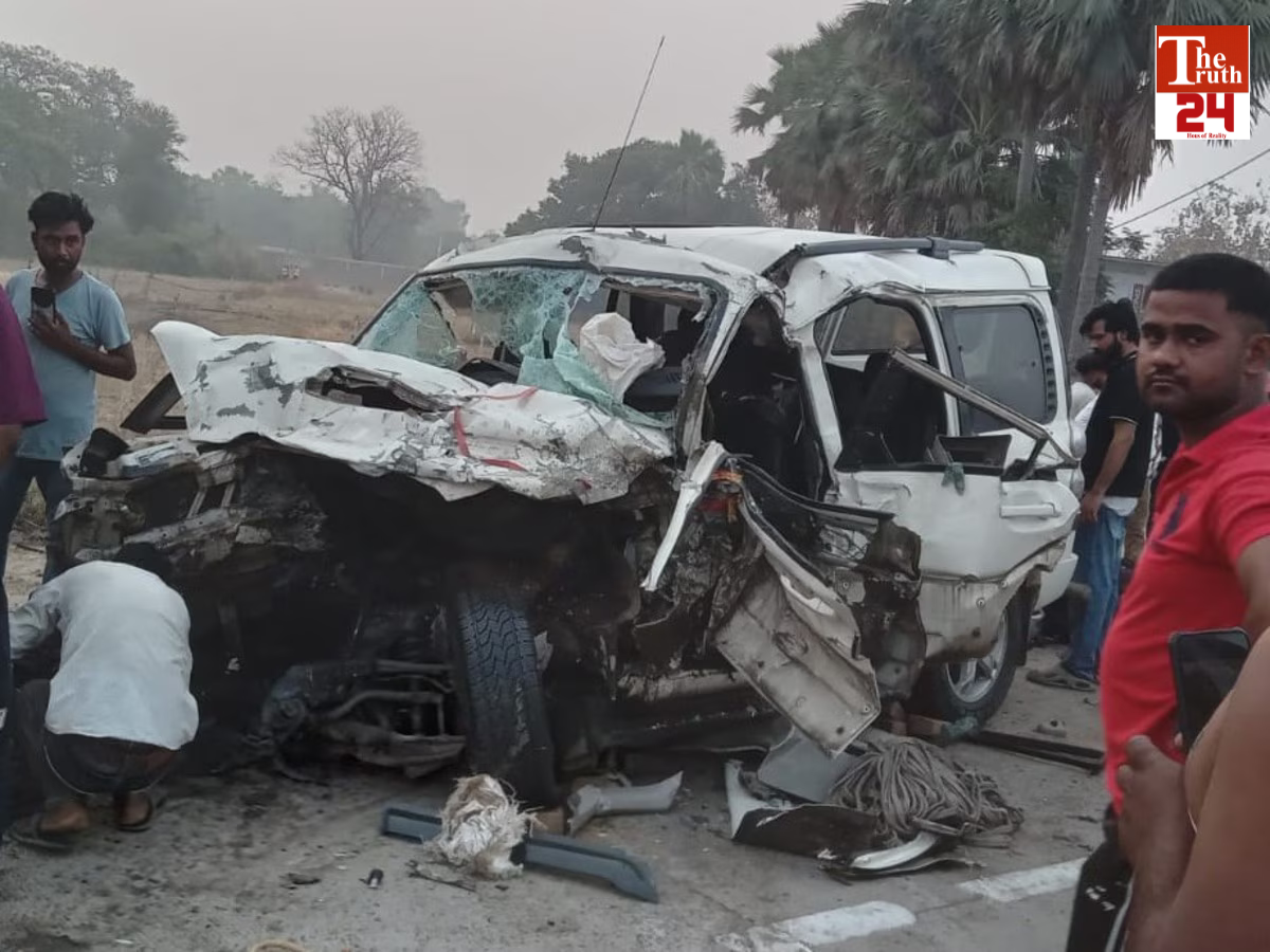 mau scorpio accident 5 dead after wedding return up