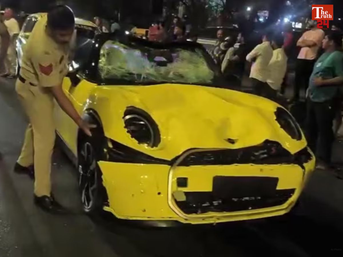 mini cooper accident Goa