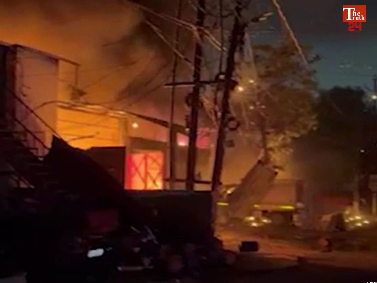 AC service center fire