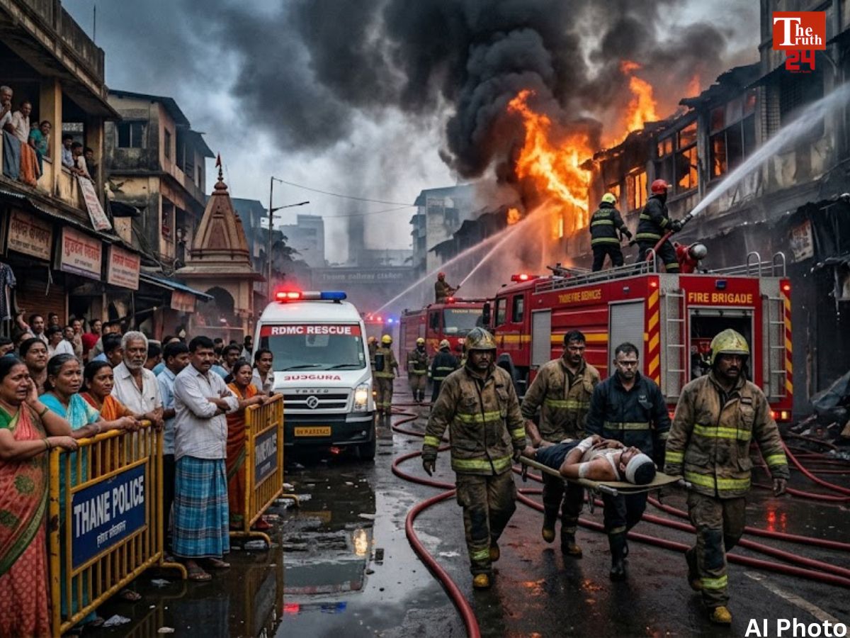 Gamdevi market fire