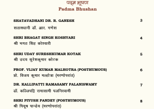 Padma Awards 2026