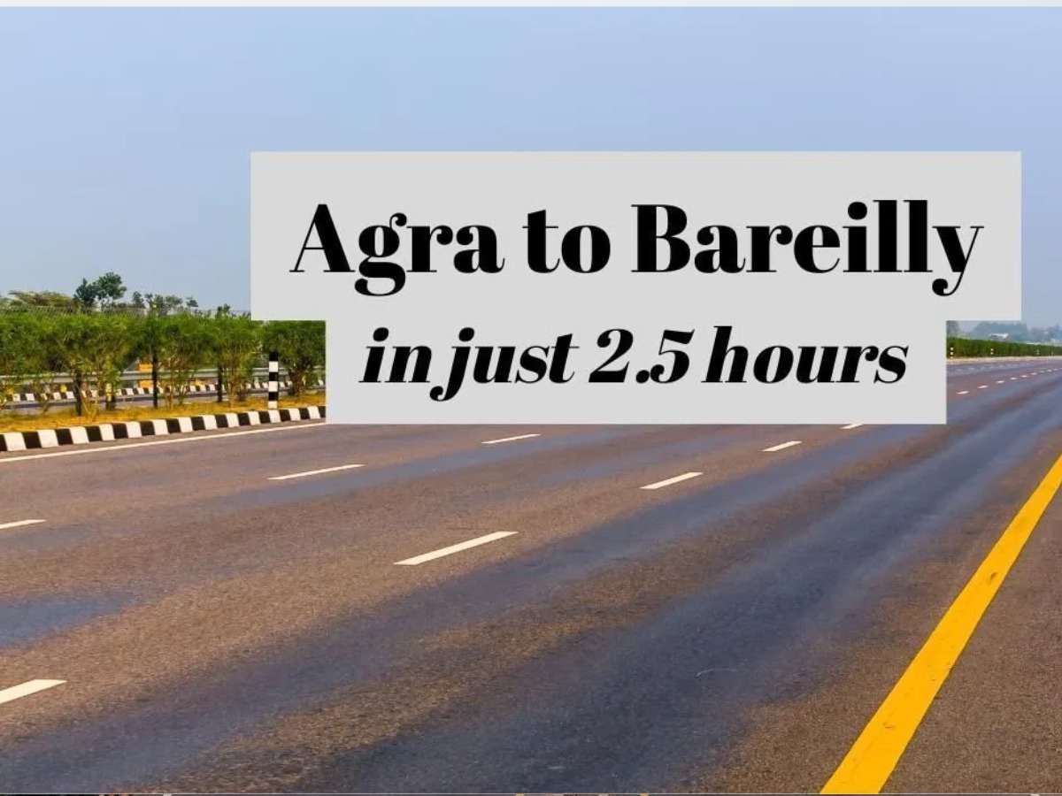 nhai Agra to bareilly new Expressway 6 hour journey completed in 2 and half hrs