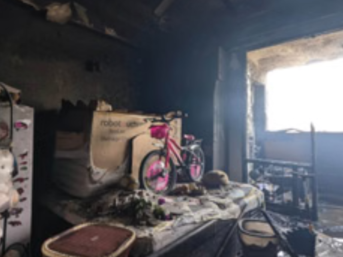 high rise society 9 flats burnt ghaziabad builders safety guideline