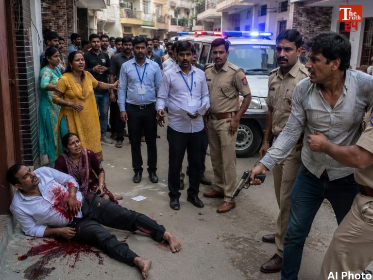 neighbor shot in Ghaziabad