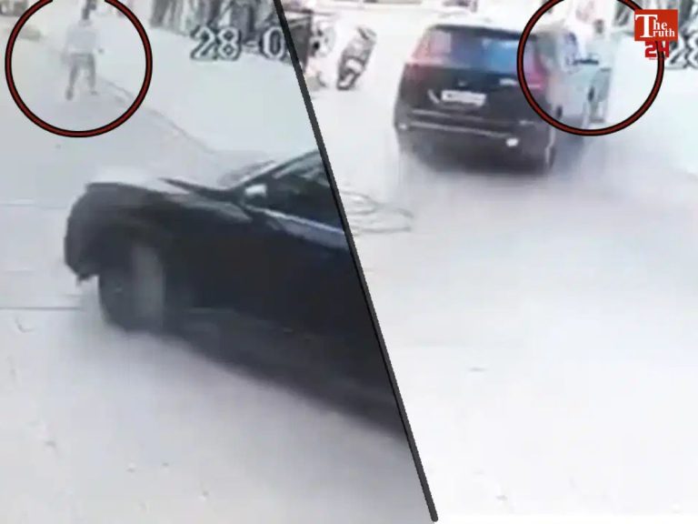 scorpio hits man in jhansi