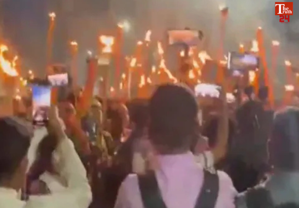 Bangladesh hindu protest over lord ram picture insult dhaka
