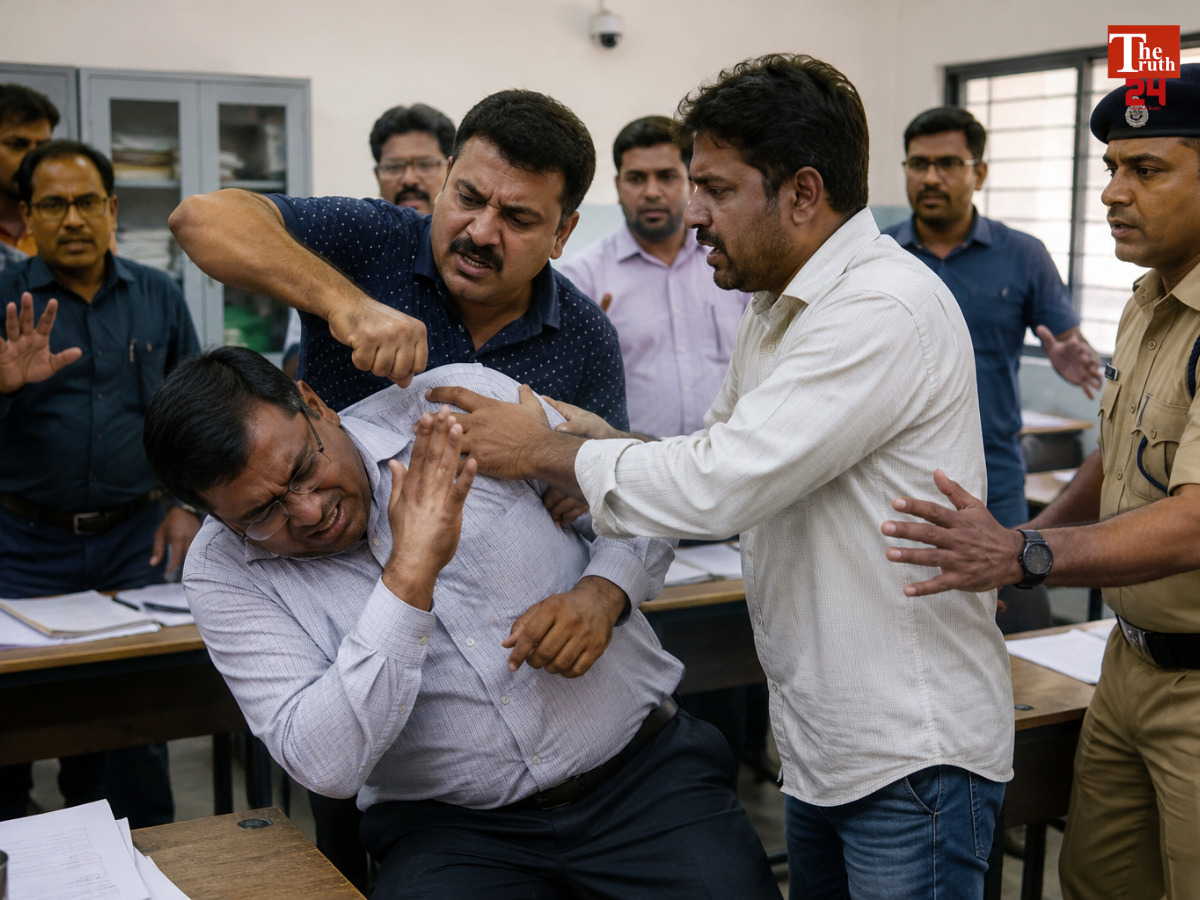 Police beat up a teacher in Dehradun for stopping his son from cheating