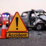 road accident in Azamgarh four people killed car collides with trailer on National Highway