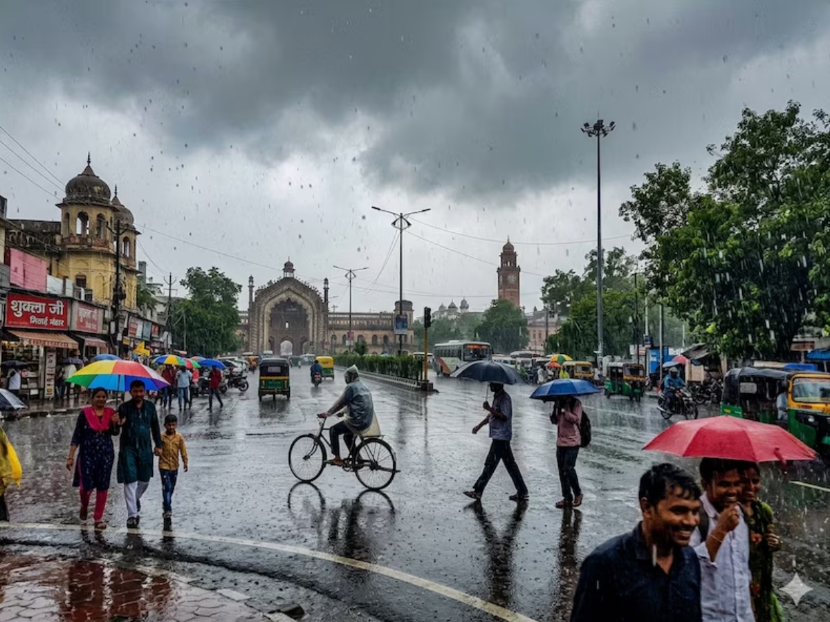 up weather 16 june 2026 today forecast imd Lightning strong winds rain thunderstorm alert lucknow mausam