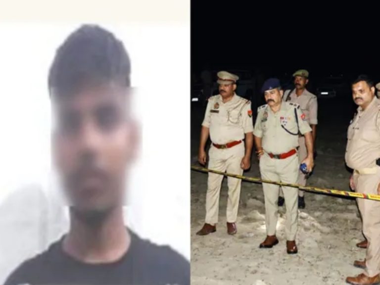 50k bounty killed in encounter in Hapur was absconding in dacoity case head constable also injured.