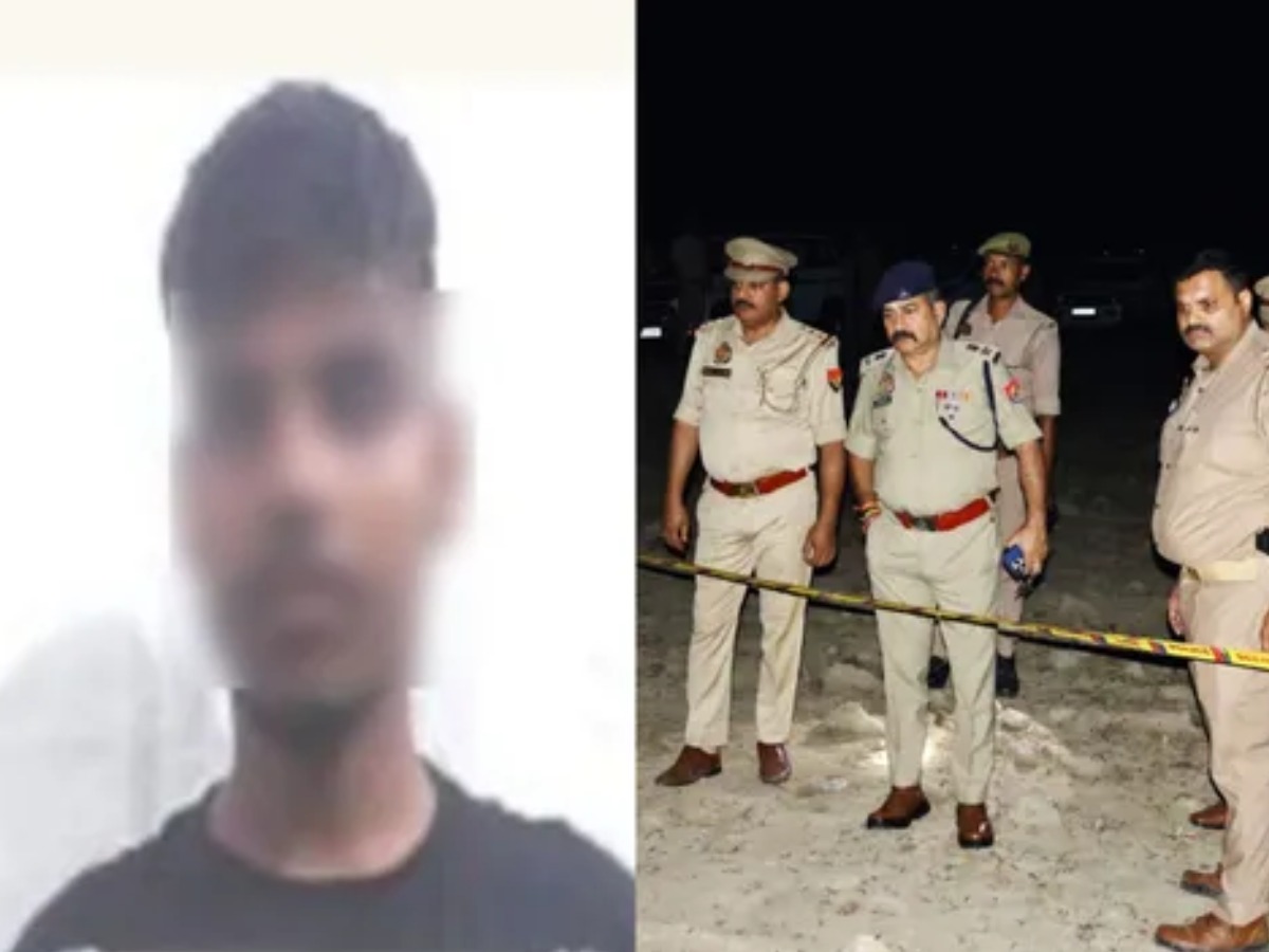 50k bounty killed in encounter in Hapur was absconding in dacoity case head constable also injured.