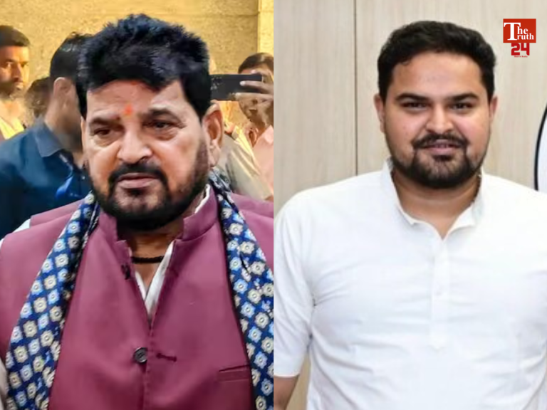 bjp brij bhushan sharan and son prateek bhushan
