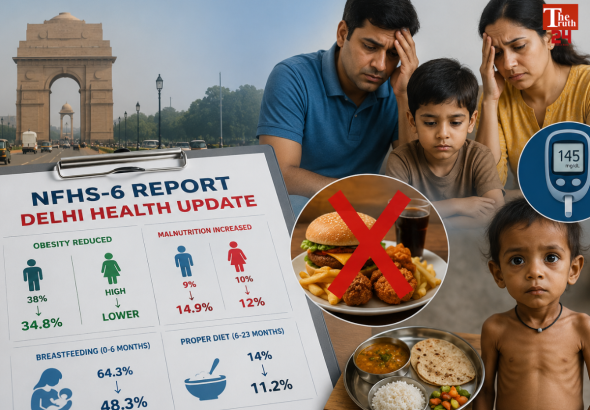 delhi health report obesity down malnutrition and diabetes up
