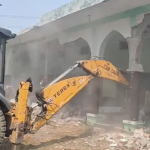 ghaziabad administration demolished illegal madrasa bulldozer action in masuri