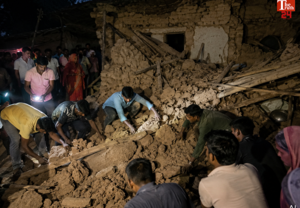 house wall collapse