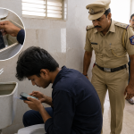 hyderabad re neet 2026 student caught cheating with mobile