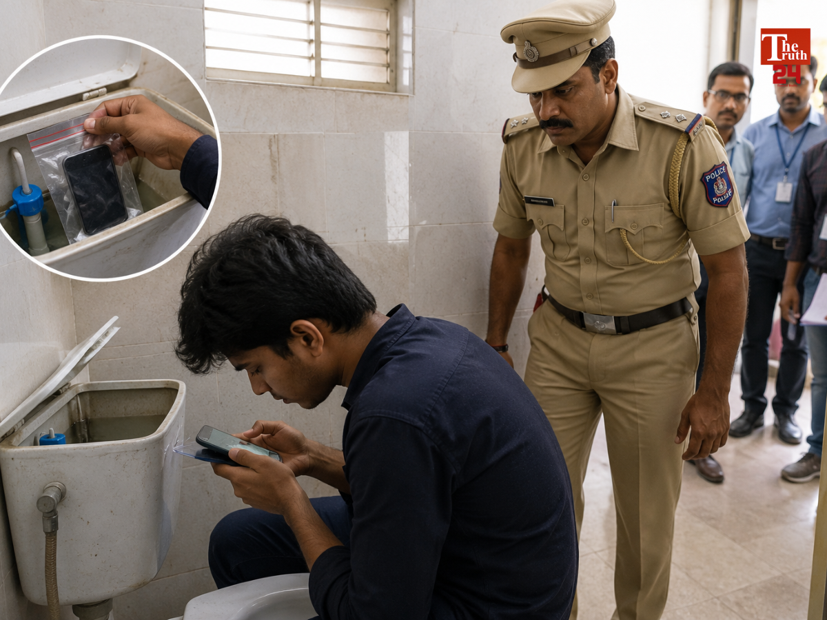 hyderabad re neet 2026 student caught cheating with mobile