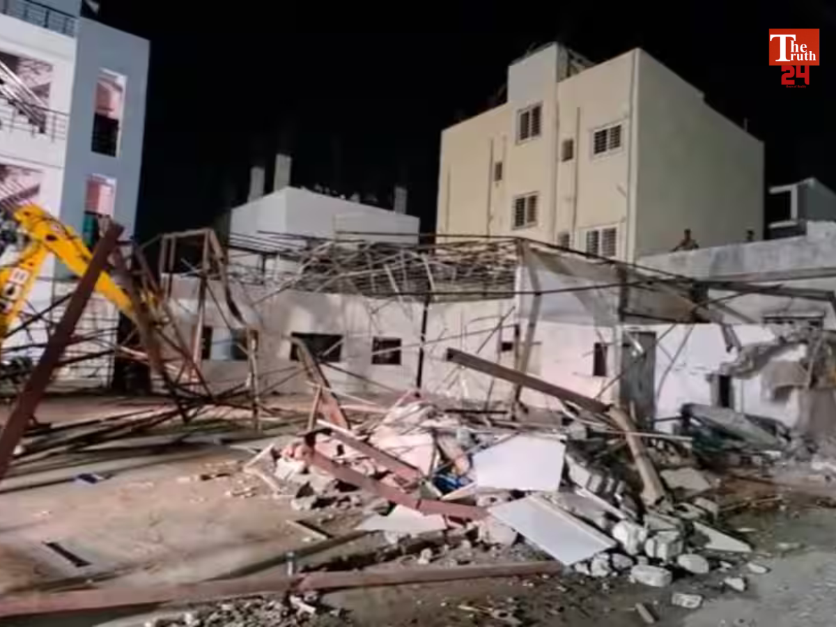pcmc bulldozer action illegal religious structures chinchwad pimpri Maharashtra