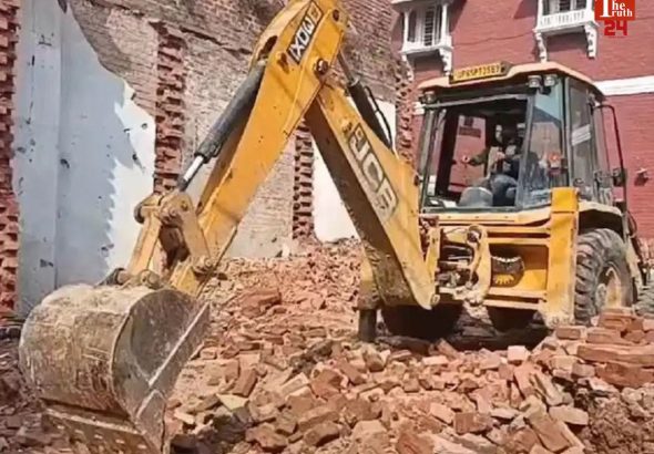 Faridabad Bulldozer Action