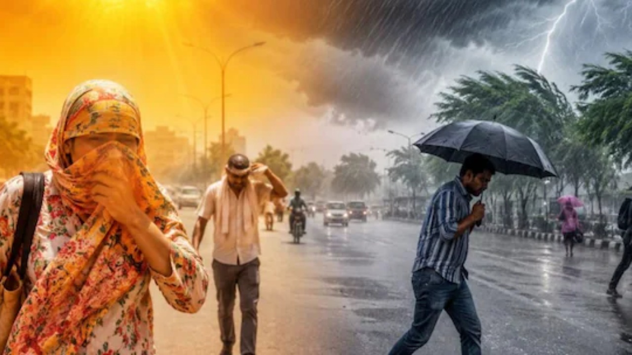 up weather today 5 july 2026 forecast temperature imd heavy rain thunderstorm alert monsoon aaj ka mausam