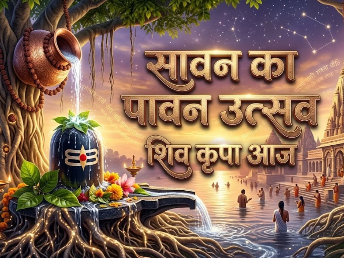 sawan 2026 devotees gather large number to offer prayers at shiv temple in up 1st day of sawan