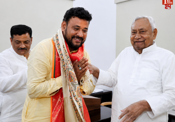 bankipur assembly bypoll bjp candidate Abhishek kumar sinha meets nitish kumar