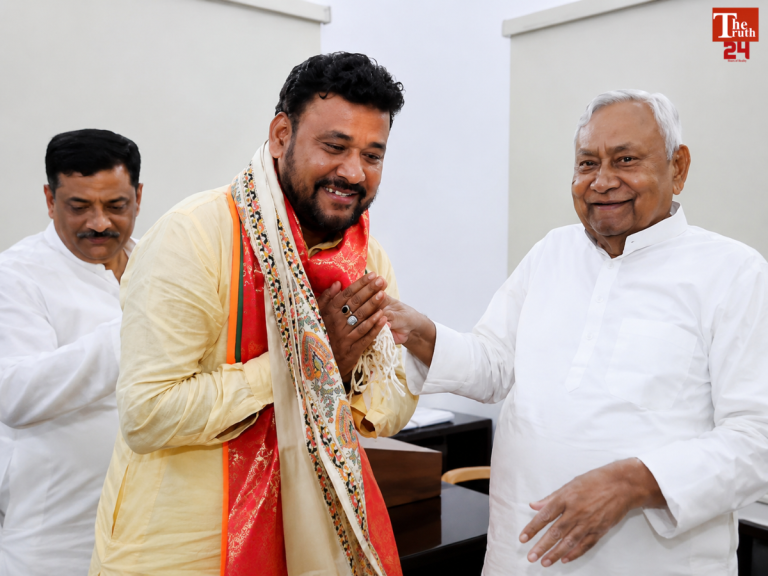 bankipur assembly bypoll bjp candidate Abhishek kumar sinha meets nitish kumar