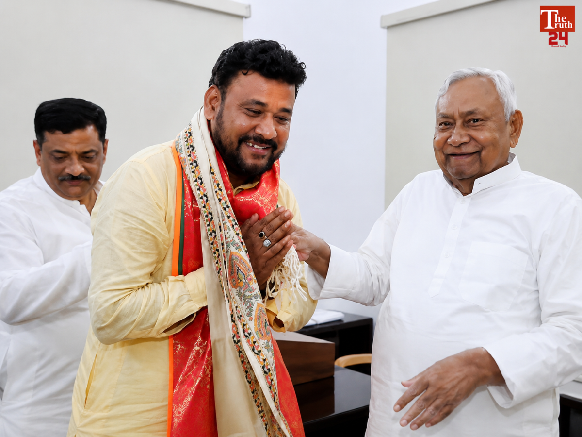 bankipur assembly bypoll bjp candidate Abhishek kumar sinha meets nitish kumar