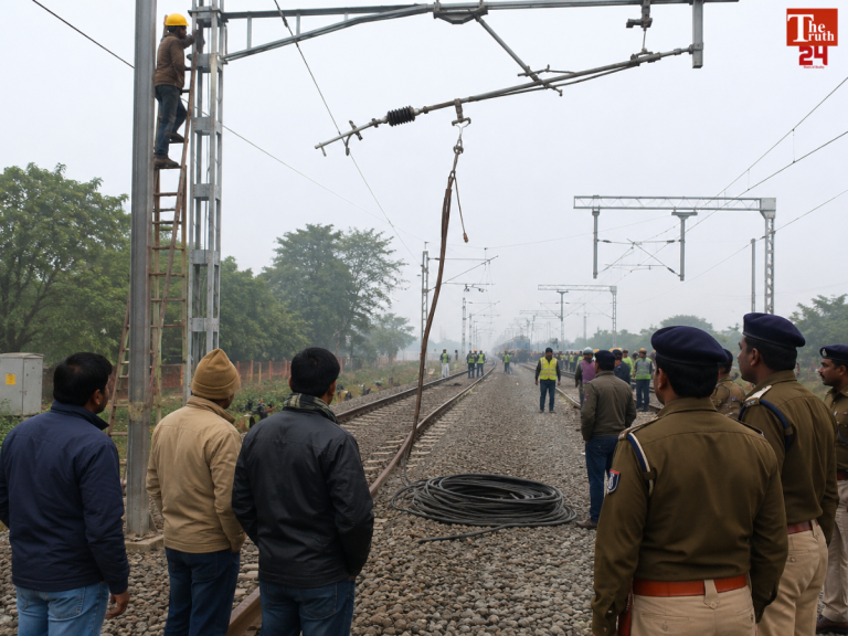 bihar jehanabad railway wire theft train services disrupted
