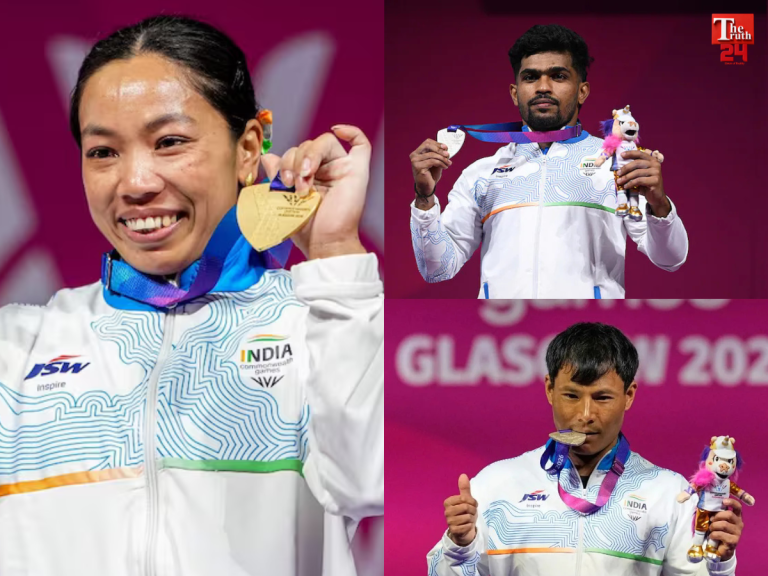 commonwealth games 2026 india mirabai chanu gold rishikant singh raja muthupandi silver