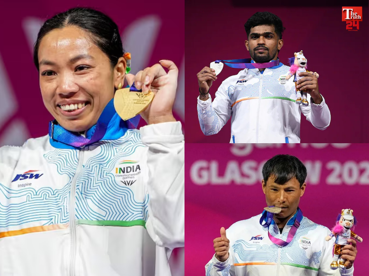 commonwealth games 2026 india mirabai chanu gold rishikant singh raja muthupandi silver