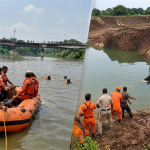 delhi alipur yamuna river 4 children missing gonda 2 children drowned