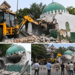 delhi dda bulldozer action Pitampura illegal mazar demolition