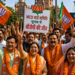 delhi mcd ward committee election bjp wins najafgarh south keshavpuram cross voting