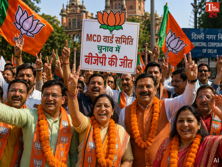 delhi mcd ward committee election bjp wins najafgarh south keshavpuram cross voting