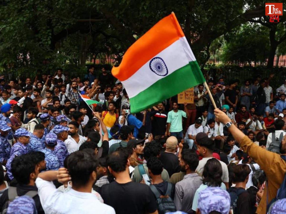 delhi police response on 12 year old girl claim parliament march protest