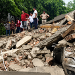 delhi rohini sector 16 building collapse due heavy rain