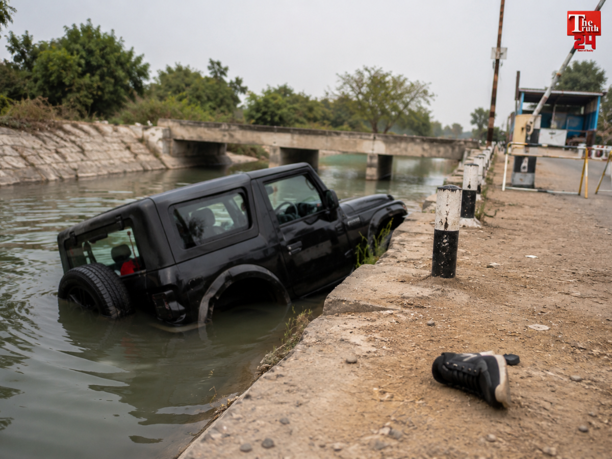 greater noida woman death thar car canal husband murder allegation dankaur police investigation