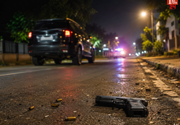 gurugram sushant lok encounter 4 gangsters killed 3 policemen injured 60 round gunfight