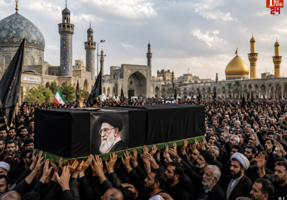 iran ayatollah ali khamenei funeral procession route tehran
