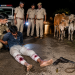 nuh police encounter cattle smuggler fired arrested haryana